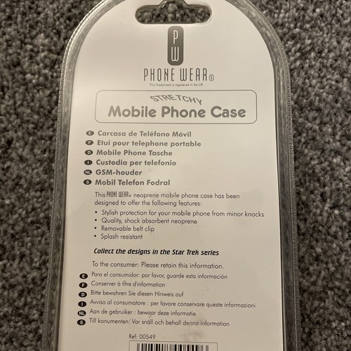 Funda de teléfono vintage de la vieja escuela de Star Trek la próxima generación totalmente nueva azul 2000 - Imagen 5 de 7