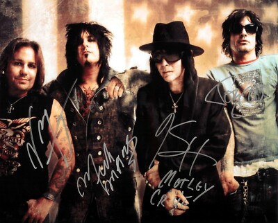 Motley Crue w/reproduction signature archival quality, 002 | eBay