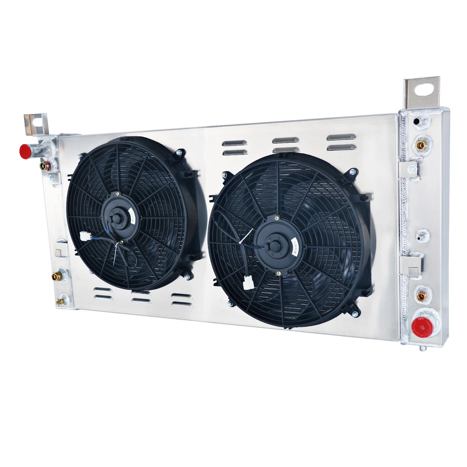 3 Row Radiator Shroud Fan fit 1999~2014 Chevy Silverado 1500/2500 GMC Yukon US Foto 3 de 4