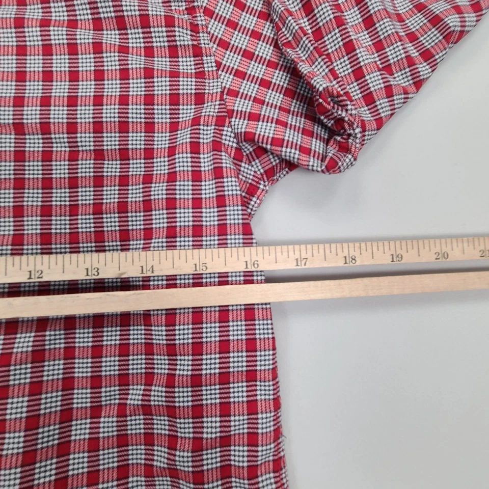 Tommy Hilfiger Shirt Womens 14 Red Button Up Comfort Casual Stylish - Image 4 of 4