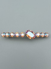 6,5 cm Haarspange mit Swarovski  Kristall Sei...