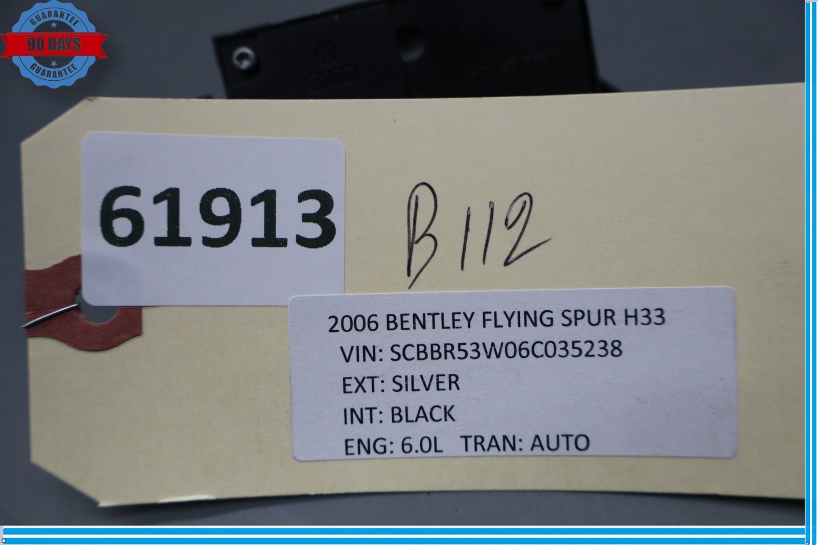 03-12 Bentley Continental Flying Spur Steering Column Adjustment Switch Oem