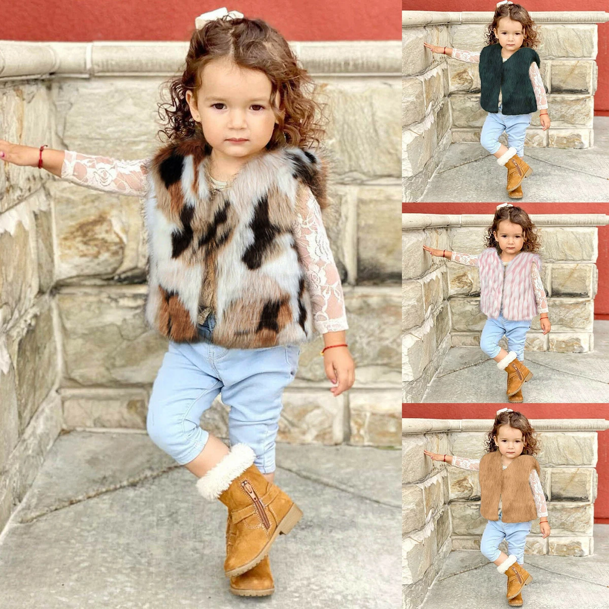 Baby girl shop fur coat