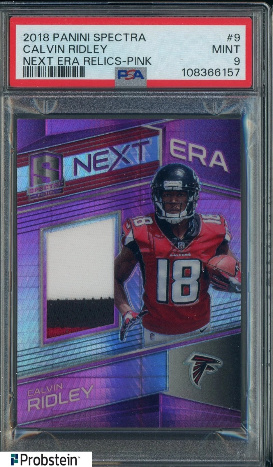 Calvin Ridley Panini Spectra Next ERA Relics #9 Pink