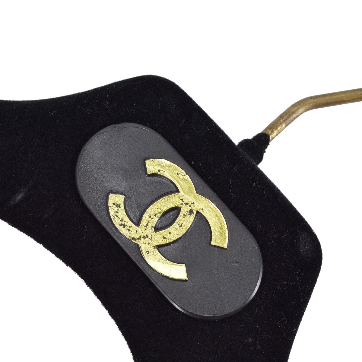CHANEL ブラックハンガー 5本セット CHANEL HANGER BLACK 5 SET VELVET 123619 | eBay