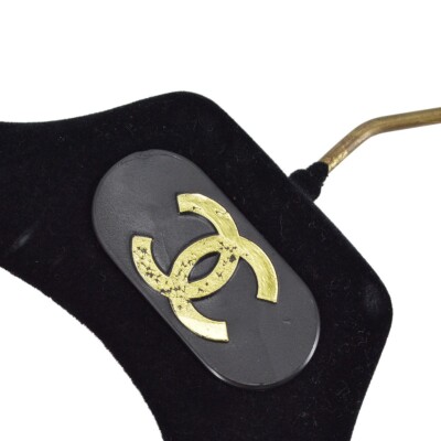 CHANEL HANGER BLACK 5 SET VELVET 123619 | eBay