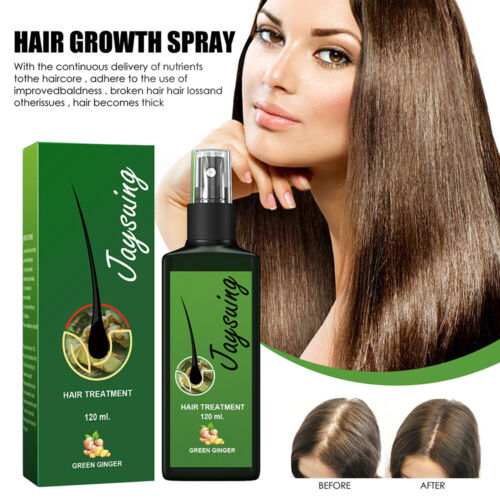 3-1X Hair Growth Serum Spray Dense Fast Regrowth Ginger Oil Hair Loss  Treatment | eBay