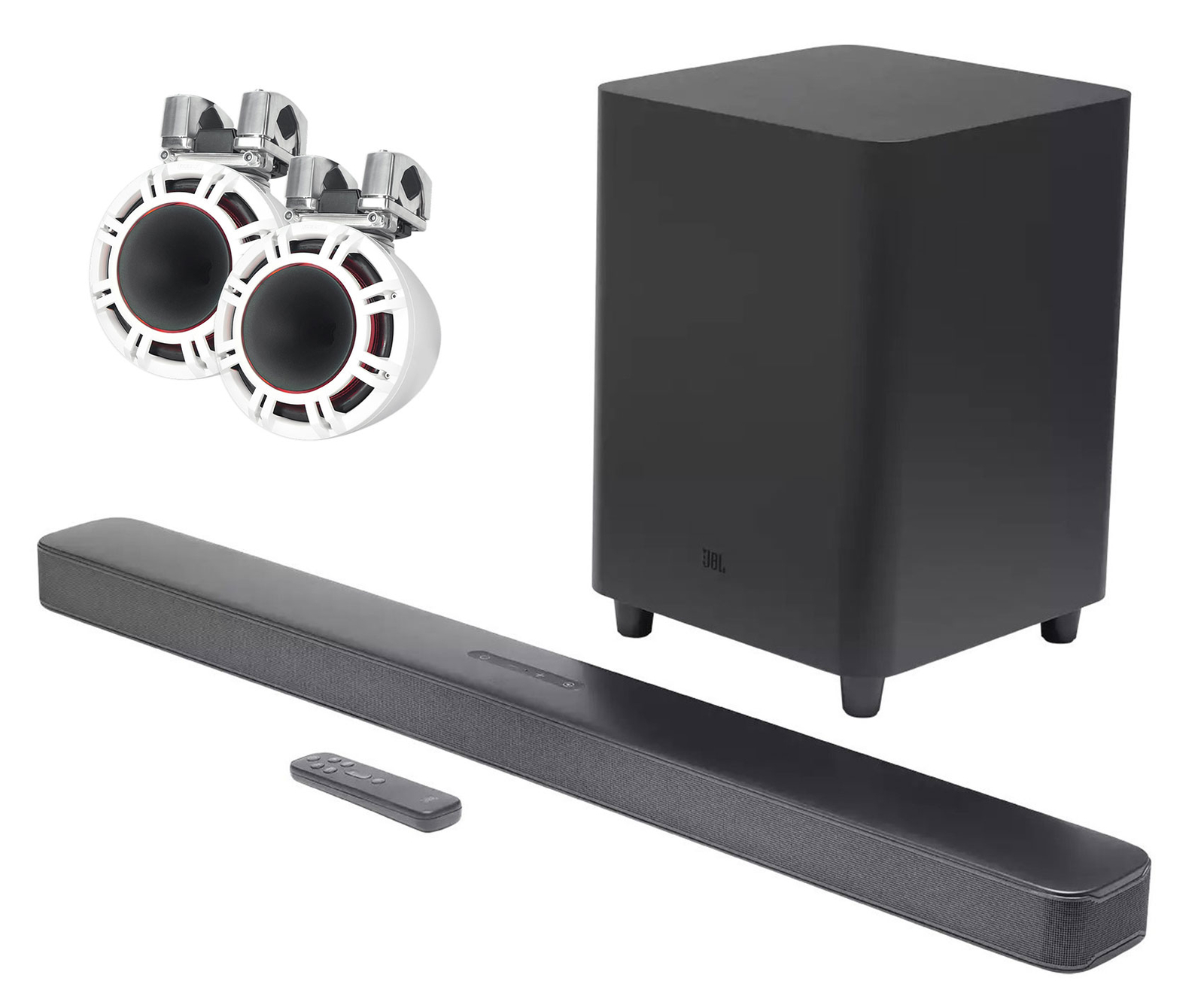 2 Светодиодные колонки KICKER KMTC9 HLCD 9 White Wakeboard Tower Звуковая панель JBL Home сабвуфер 251090₽