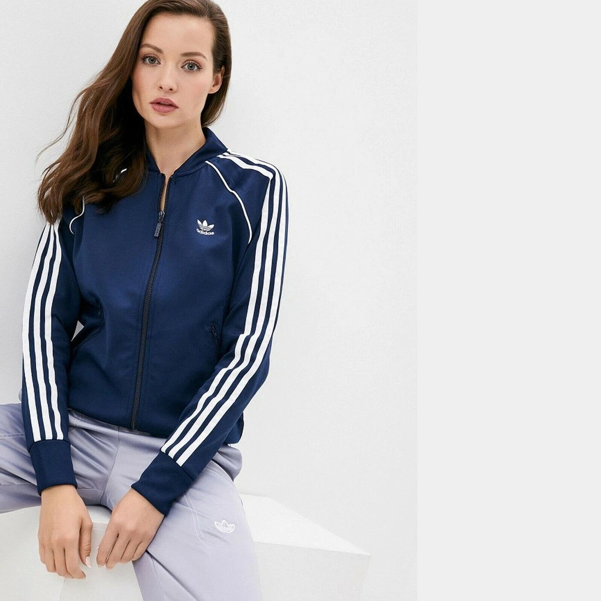 Adidas superstar track top top collegiate navy