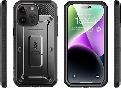 SUPCASE For iPhone 15 Pro Max 6.7 inch Full Body Screen Case Rugged Stand Cover