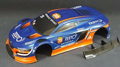 RACERS PARADISE RC CAR KAROSSERIE 1:10 "RENAULT RS 01 GT" IN DUNKEL BLAU 195MM BREIT # JLR44DB