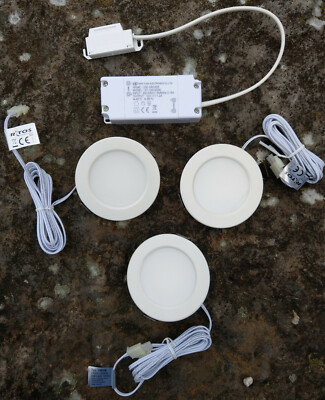 Ritos LED Schrank Küche Einbau-Leuchte Downlight Set 3x5W Weiß inkl. Leuchtmitte