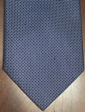 Kenneth Cole Blue Black Hand Made 100 Silk Men  s Neck Tie Made In China
