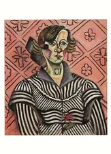 Postcard Joan Miro "Portrait of Joaneta Obrador" 1918 AIC MINT