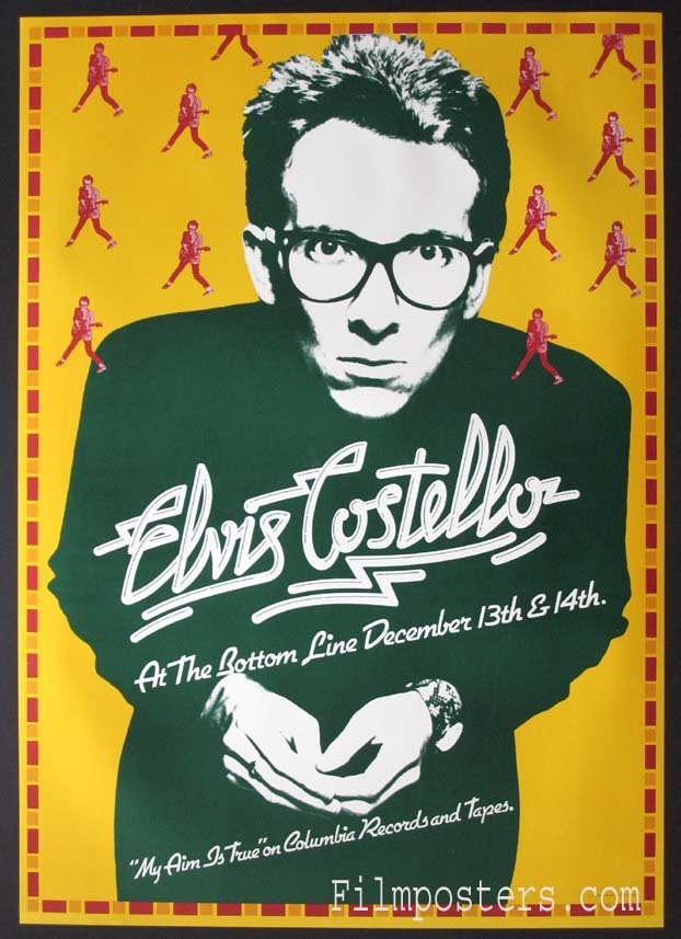 ELVIS COSTELLO MY AIM IS TRUE VINTAGE ORIGINAL 1977 TOUR POSTER | eBay