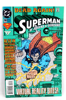 Superman #96 Dead Again Virtual Reality Bites 1995 DC Comics F+