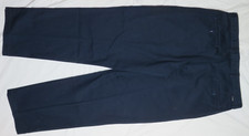 LEVIS DOCKERS MENS PANTS 36X32 NAVY BLUE RELAXED PLEATED CHINO KHAKI VTG 2001