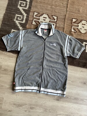 Ecko Unltd Vintage Herren Terry Full Zip T-Shirt Größe XL