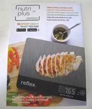 Nutricrystal Wireless Bluetooth Smart Food Scale Nutri Plus Reflex, Red