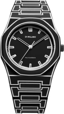D1 MILANO Watch Men's PCBJ33 Polycarbonate Black Sketch 40.5mm