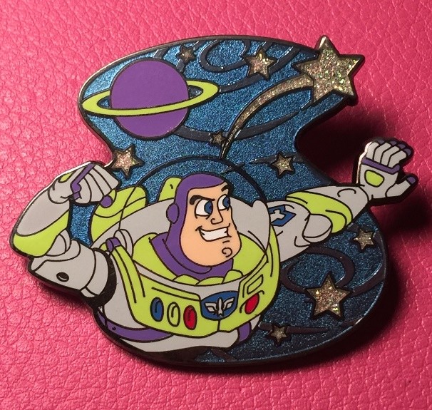 DISNEY PIN Toy Story BUZZ LIGHTYEAR with Galaxy and Stars