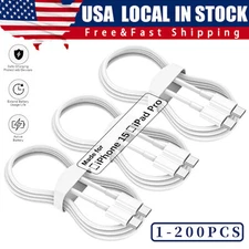 For iPhone 15 Pro Max USB-C Cable Fast Charger Type C Charging Data Cord Lot
