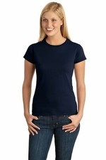 Gildan G640L Womens Short Sleeve Soft Style Crew Neck Stylish T-Shirt