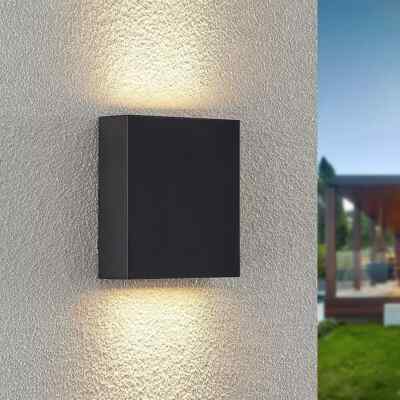 Lindby Ugar LED-Außenwandleuchte, 13 cm up/down IP65