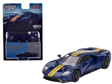 FORD GT SUNOCO BLUE LTD ED 3600 PCS 1/64 DIECAST MODEL CAR BY MINI GT MGT00614