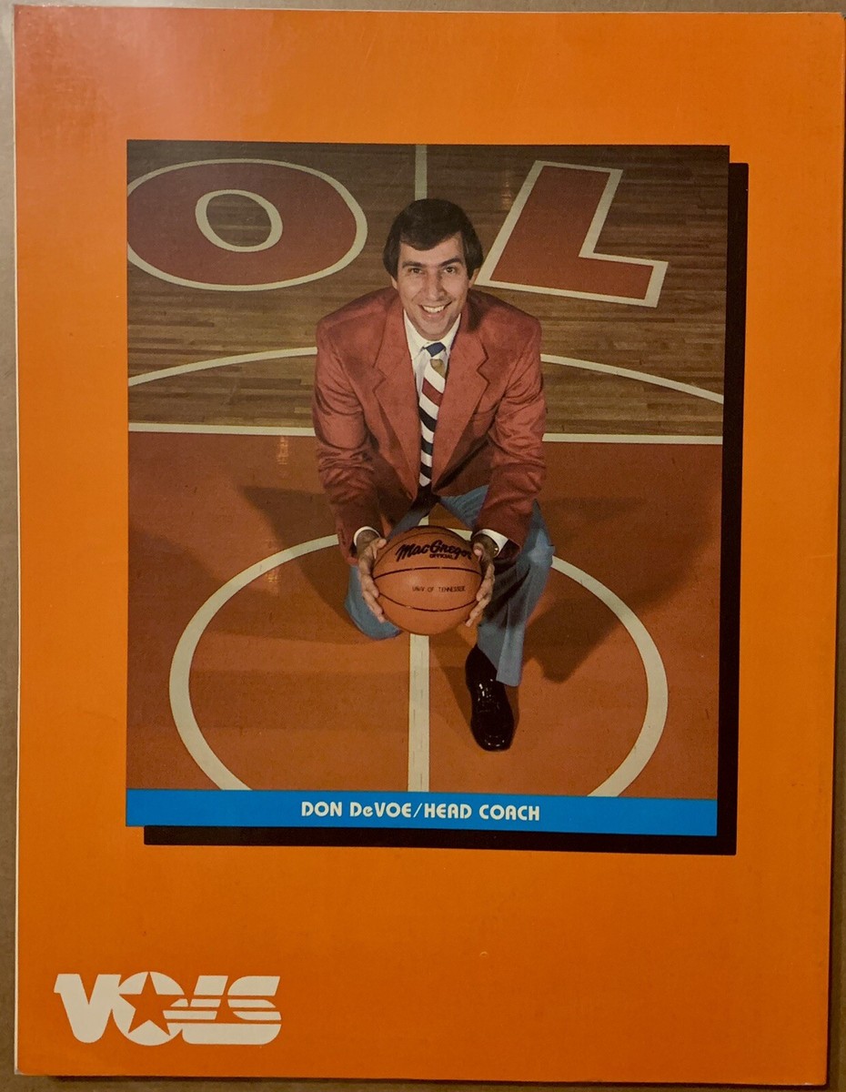 1985 / 86 - Tennessee Vols Basketball Yearbook - Rob Jones - Mike