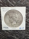 1922 Peace Silver Dollar Coin Ungraded/Circulated 90% silver