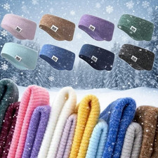 Winter Headband Knit Fleece Ear Warmers for Men Women - Ear Muffs Ear Covers