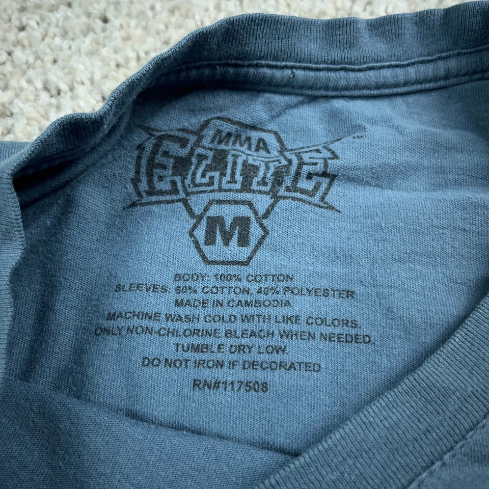 Cadenas térmicas de luchador con calavera gris azul medio MMA Elite para hombre Foto 3 de 4