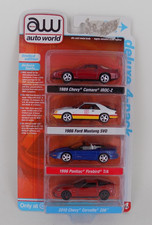 Auto World Release 2 Version A 2023 Deluxe 4pk Camaro Mustang Firebird Corvette