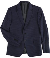 Armani Mens High Blue Box Two Button Blazer Jacket