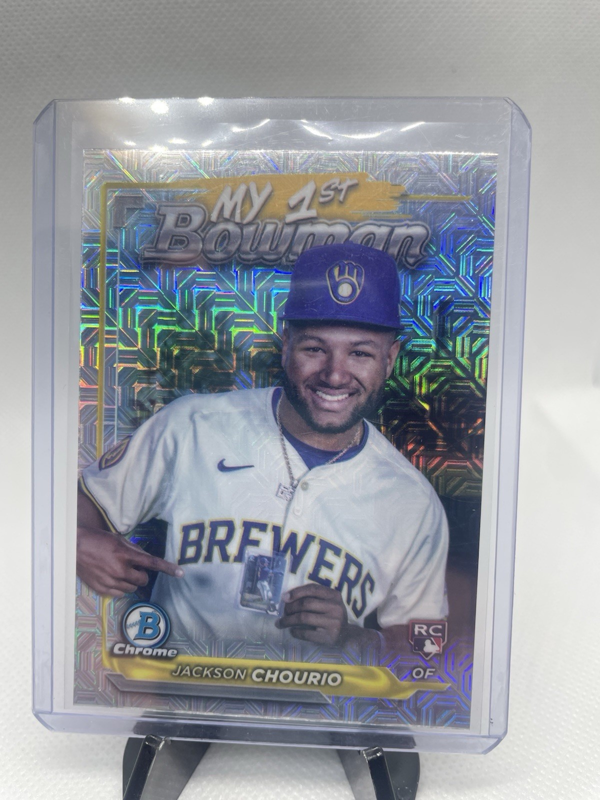 2024 Bowman Chrome - My 1st Bowman Jackson Chourio #M1B-15 Mojo Refractor (RC)