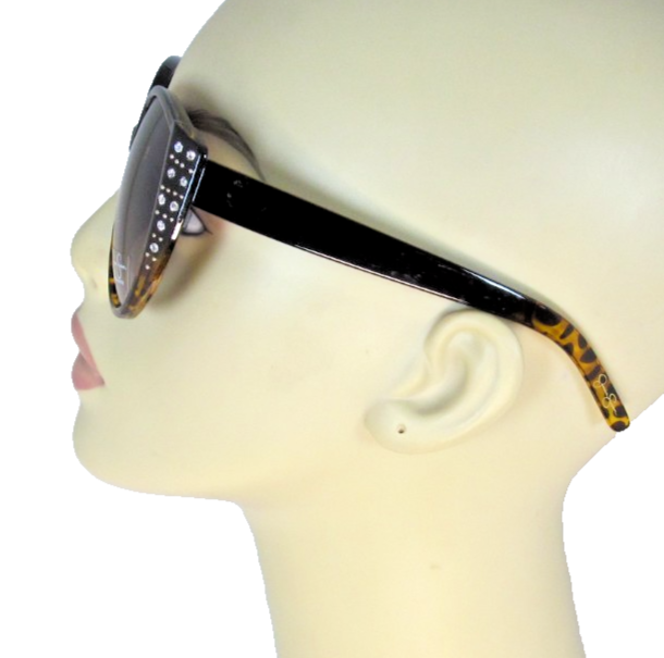 Jessica Simpson Rhinestone Black-fade to-Tortoise Shell Sunglasses