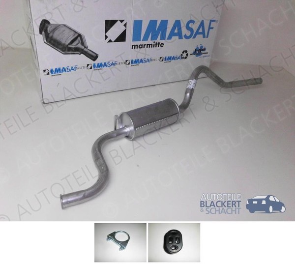 Imasaf ESD Auspuff Endtopf für Ford Transit (T_ ) 1.6/2.0 46-57KW Kurz 85-92-image