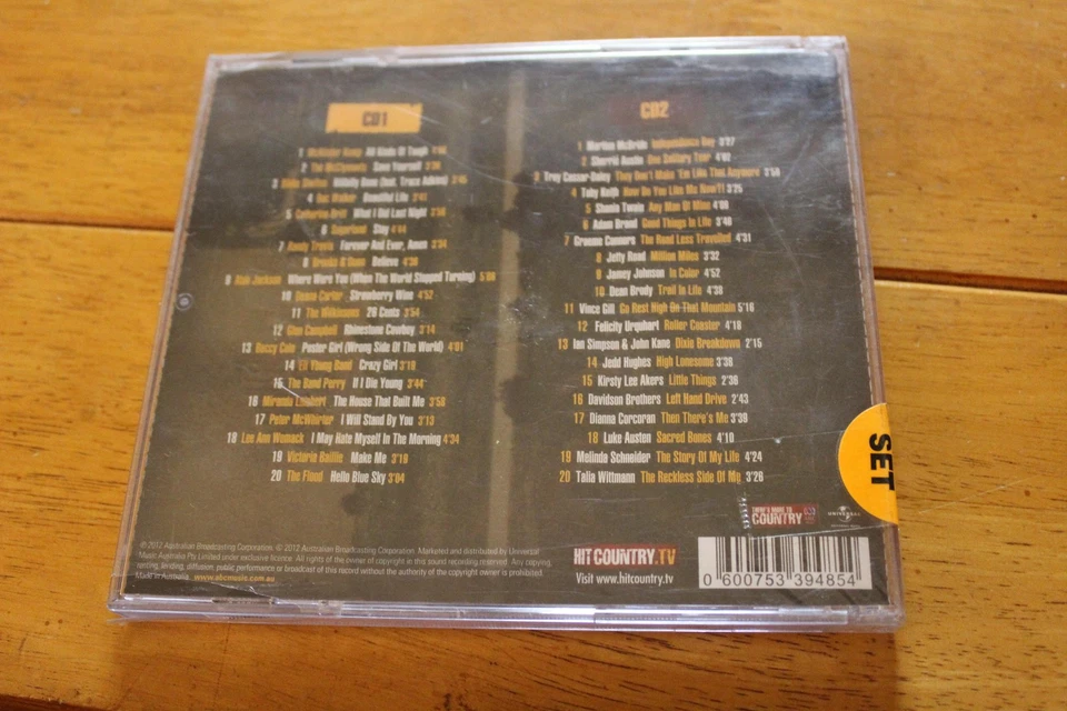 Hit Country CD Award Winning Hits 2 Disc Compilation Country Music Sealed 2012 - Image 2 of 2