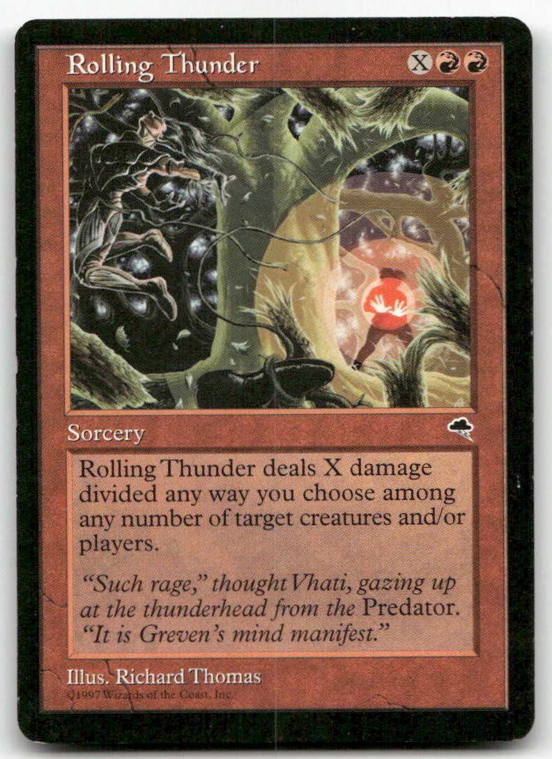 Rolling Thunder #198 (LP) Tempest TMP Magic MTG