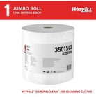 Wypall X50 Disposable Cloths 35015 Strong for Extended Use Jumbo Roll White