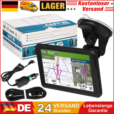 5/7 Zoll GPS Navi Navigationsgerät für Auto LKW PKW 8GB Lebenslange EU Karten