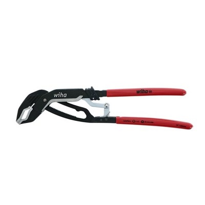 Wiha Auto Grip 10'' V-Jaw Tongue & Groove Pliers | Heavy Duty Steel, One-Hand