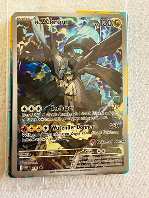 Pokémon TCG Ns Zekrom Promo 031 Deutsch Holo 130 KP Pokemon Center Sealed