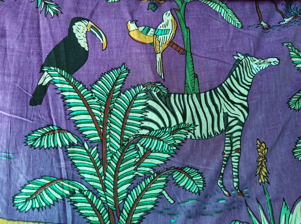 Indian Fabric Cotton Fabric By Yard Hand Block fabric Dressmaking Jungle Printed - Image 4 of 4