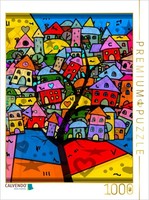 Calvendo Puzzle Tree Houses | 1000 Pieces, Finished Size 25.2 × 18.9 In (64 × 48