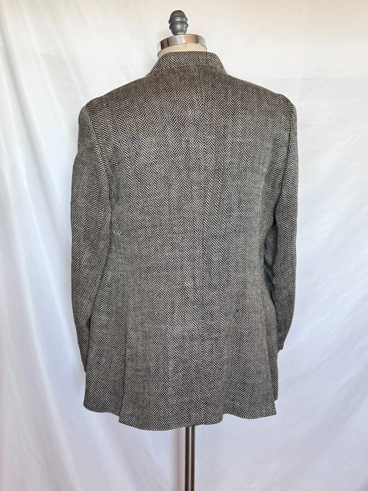 $1195 POLO Ralph Lauren Hombres Italia Lino Seda Espiga Abrigo Deportivo 44 R Foto 4 de 4