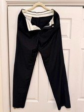 chaps black dress pant 28" waist ,pleated front,minor flaw