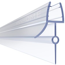 Rubber Plastic Bath Shower Screen Seal Strip for 4-6mm Glass Door Up to 22mm Gap