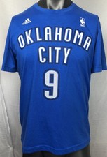 Adidas NBA Oklahoma City 9 Short Sleeve Shirt Size L In Good Condition F101